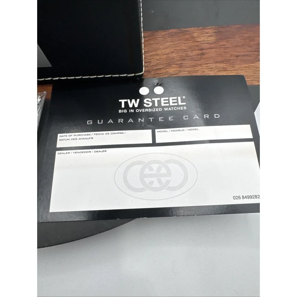 TW STEEL Watch BOX ONLY With Black Surface Cloth And Card